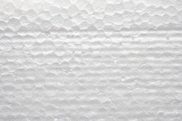 White polystyrene foam texture background