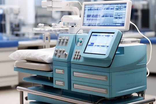 Innovative technology in a modern hospital operating room futuristic medical concept