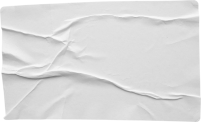 Paper sticker label isolated on white background