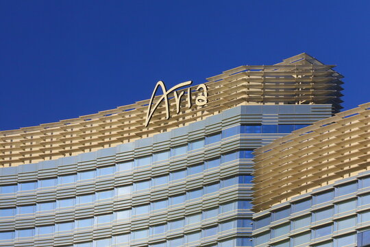 Aria Resort & Casino Las Vegas - Built in 2009, Aria Resort and Casino is a luxury facility that has been called the most technologically advanced hotel ever built. Las Vegas, Nevada, USA &ndash; December 7