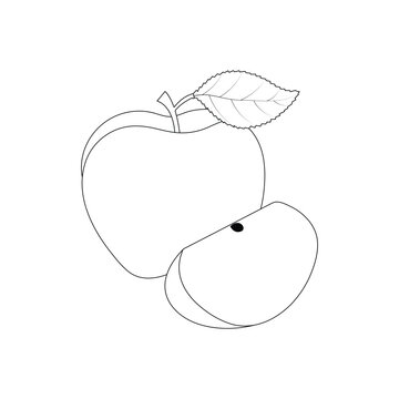apple on a white background
