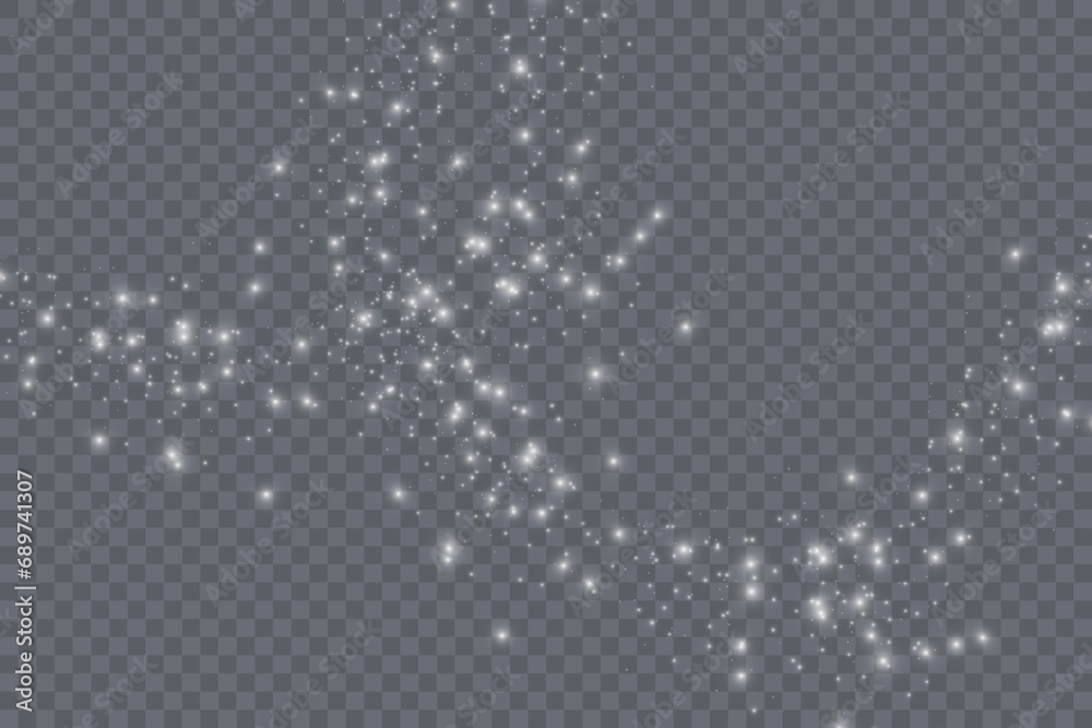 Poster White png dust light. Bokeh light lights effect background. Christmas background of shining dust Christmas glowing light bokeh confetti and spark overlay texture for your design.
