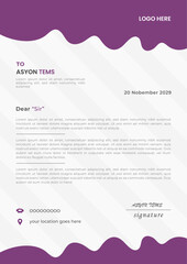 Fototapeta premium Modern Letterhead Design