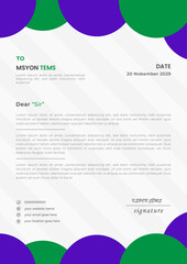 Fototapeta premium Modern Letterhead Design