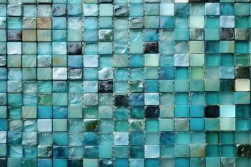 Turquoise mosaic background