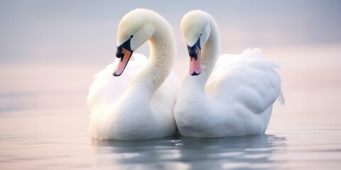 Obraz premium Swans particularly those associated with love