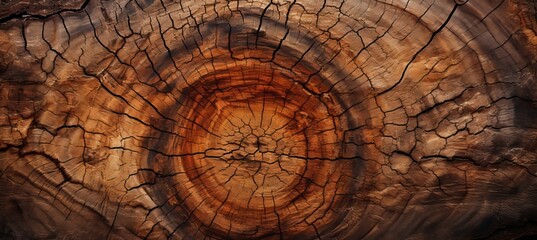 Detailed close up of aged tree bark trunk, captivating textures, wooden surface background