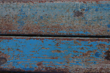 Close up of aged and rusting steel