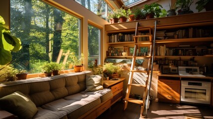 A small house Creative interior design in a compact and sustainable home