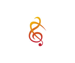 Naklejka premium music & dance logo