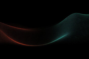 Luminous Dreamscape: Psychedelic Color Flow Wave in Vibrant Orange, Teal, and White on a Dark Blue Background