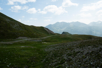 Summer Splendor: Peaks, Ice, Rocks, and Lakes. Alps. Aosta Valley. Italy.