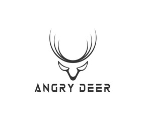 Monoline Deer Logo, logo, vector, illustration, 