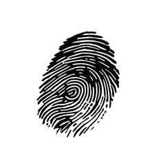  Fingerprint concept design stock illustration