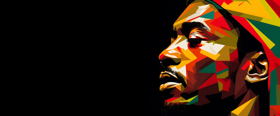 Artistic portrayal of an African man, a powerful nod to Black History Month