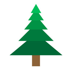 Christmas tree 5. Vector image. Graphic resource