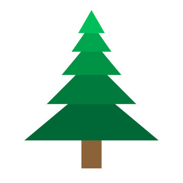 Christmas tree 5. Vector image. Graphic resource