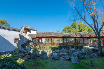 Jiangnan garden architecture and courtyard in China
