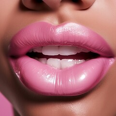 Very nice pink lipstick images Generative AI