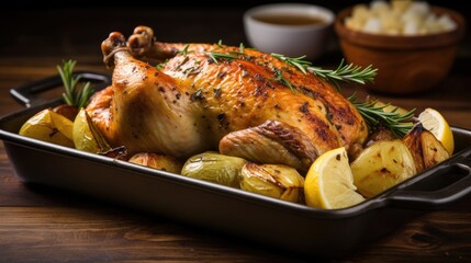 Sunday Family Dinner: Oven-Roasted Chicken with Rosemary and Garlic