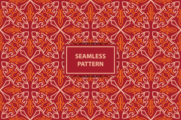 Pattern india seamless oriental vintage indian background, Abstract pattern background. Vintage decorative elements. Hand drawn background. Islam, Arabic, Indian, ottoman motifs