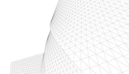 Architectural drawing. Futuristic background