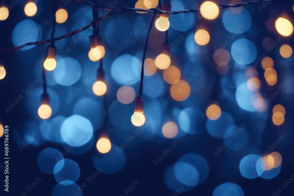 Poster String lights arranged in a bunch, creating a warm and cozy ambiance. Perfect for adding a touch of sparkle to any occasion