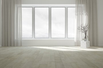 Modern interior design. 3D illustration