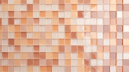 Peach fuzz mosaic background