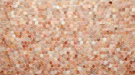 Peach fuzz mosaic background - obrazy, fototapety, plakaty