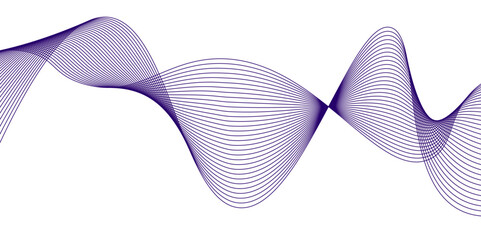 Purple wave swirl swoosh. isolated curve lines on white background. Vector illustration,color wave for design brochure, website, flyer,
