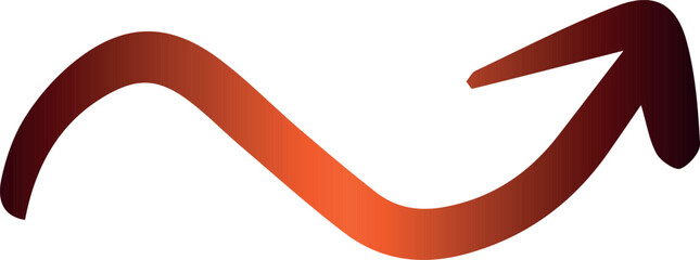 Arrow pointer gradient decoration and design.