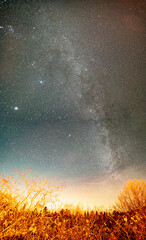 Milky way in the fall