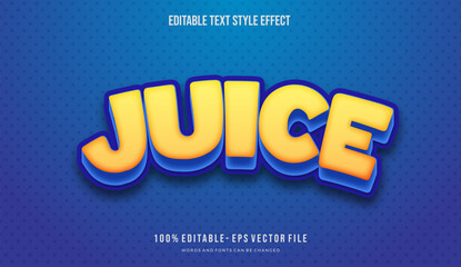 Editable text style effect modern cartoon design. Text style vector file