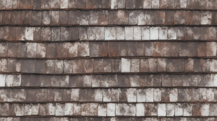 Seamless texture of wooden roof of building.
