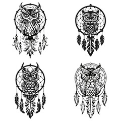 Obraz premium Wreath, wreath png, wreath svg, owl wreath, tattoo, vector, skull, illustration, tribal, design, symbol, art, black, logo, lion, decoration, pattern, ornament, animal, emblem, vintage, set, sign, flow