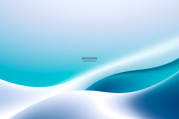 Modern colorful abstract white blue background with wave lines. vector illustration design. for presentation background, brochure, card, flyer, brochure, banner, poster.