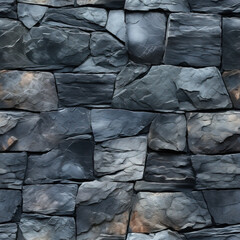 Seamless texture of wall made of stacked stones.