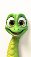 Cute, lovely peeking snake, phone wallpaper.