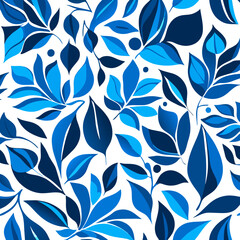 Nature-Inspired SVG Design: Seamless Pattern with Graceful Leaves,Seamless Floral Pattern With leaves