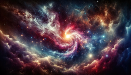 Nebula galaxies in space wallpaper background