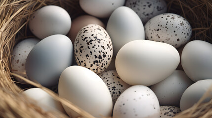 Eggs are a diverse and important entity in cultures around the world. It is a symbol with religious meaning. symbol of prosperity and is part of various festivals Eggs play an important role in many. - obrazy, fototapety, plakaty