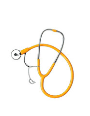 stethoscope on white
