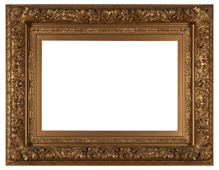 Patterned picture frame on a transparent background, in PNG format.