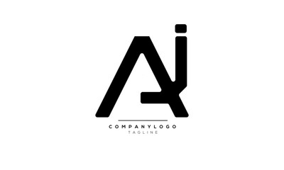 Alphabet letters Initials Monogram logo AJ, AJ INITIAL, AJ letter