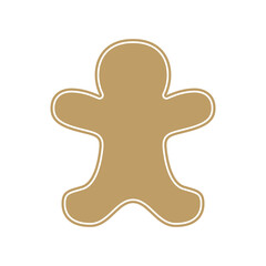 Gingerbread Man, Gingerbread Illustration, Gingerbread Man, Gingerbread Man Cut Out, Gingerbread Silhouette, Christmas Cookies, Cookie Cut Out, Holiday Cookie	