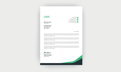 Simple and Creative letterhead template design