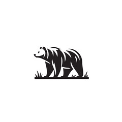 Bear Silhouette Graphic - Black Vector Bear Silhouette
