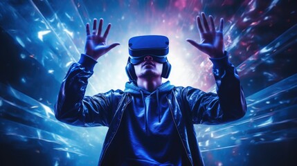Cyber virtual game entertainment metaverse VR tehcnology