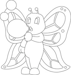 Butterfly Soap bubbles Animal Vector Graphic Art Illustration